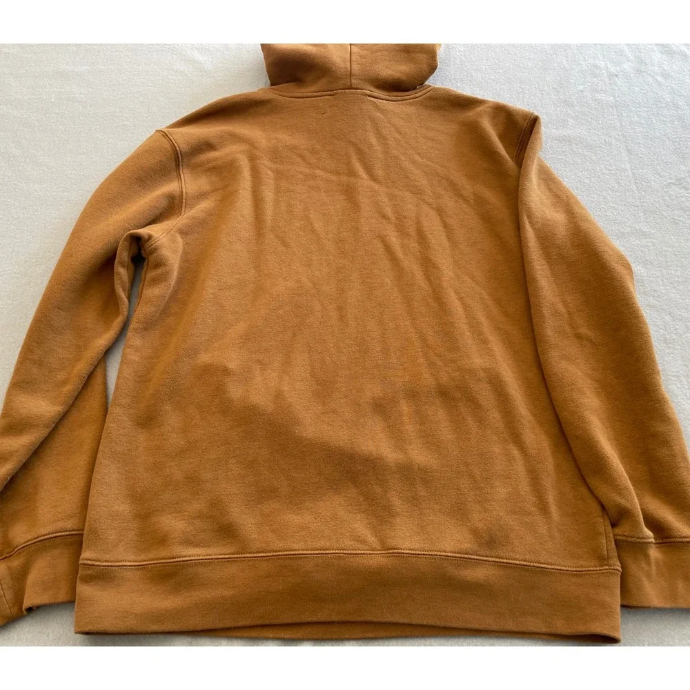 Airwalk Mens Skeleton Grim Reaper Graphic Hoodie Brown Fleece Sweatshirt Large
